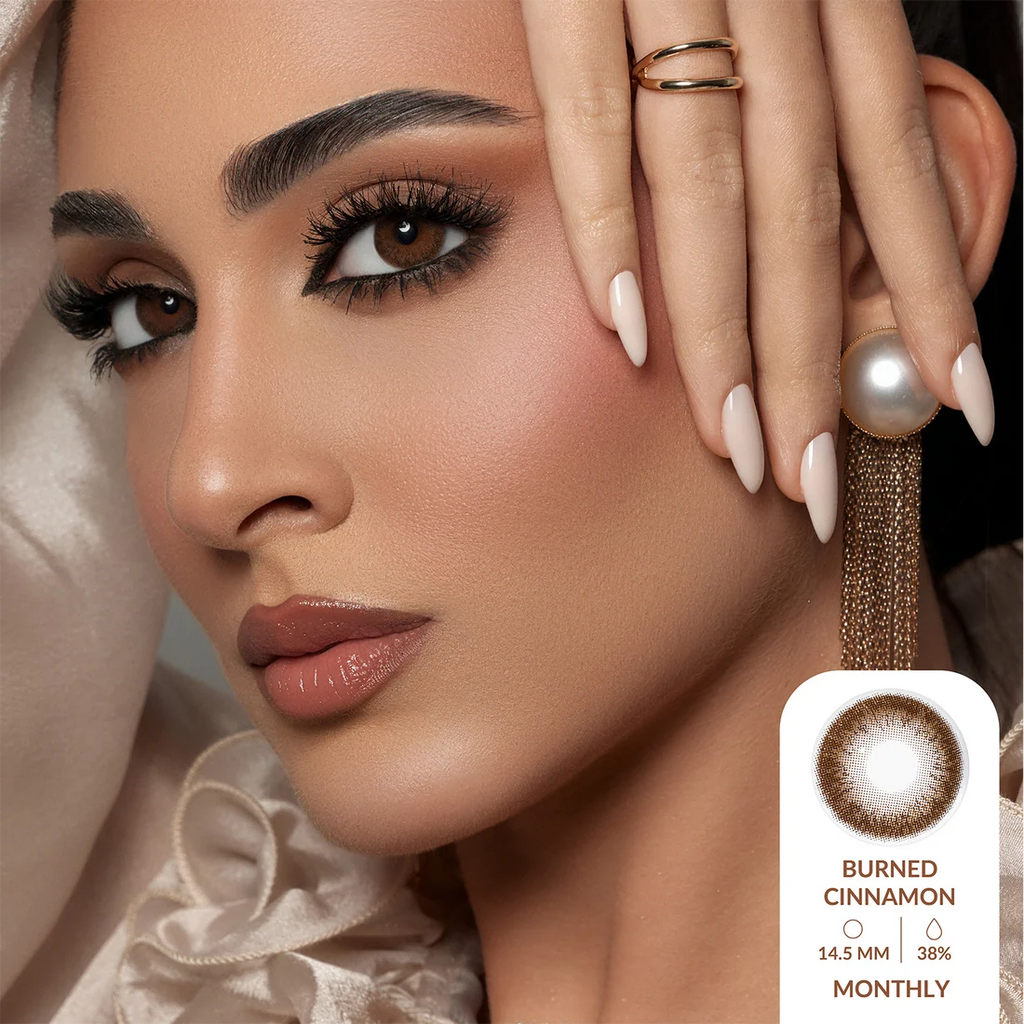 Amara Color Contact Lenses - Burned Cinnamon