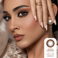 Amara Color Contact Lenses - Burned Cinnamon