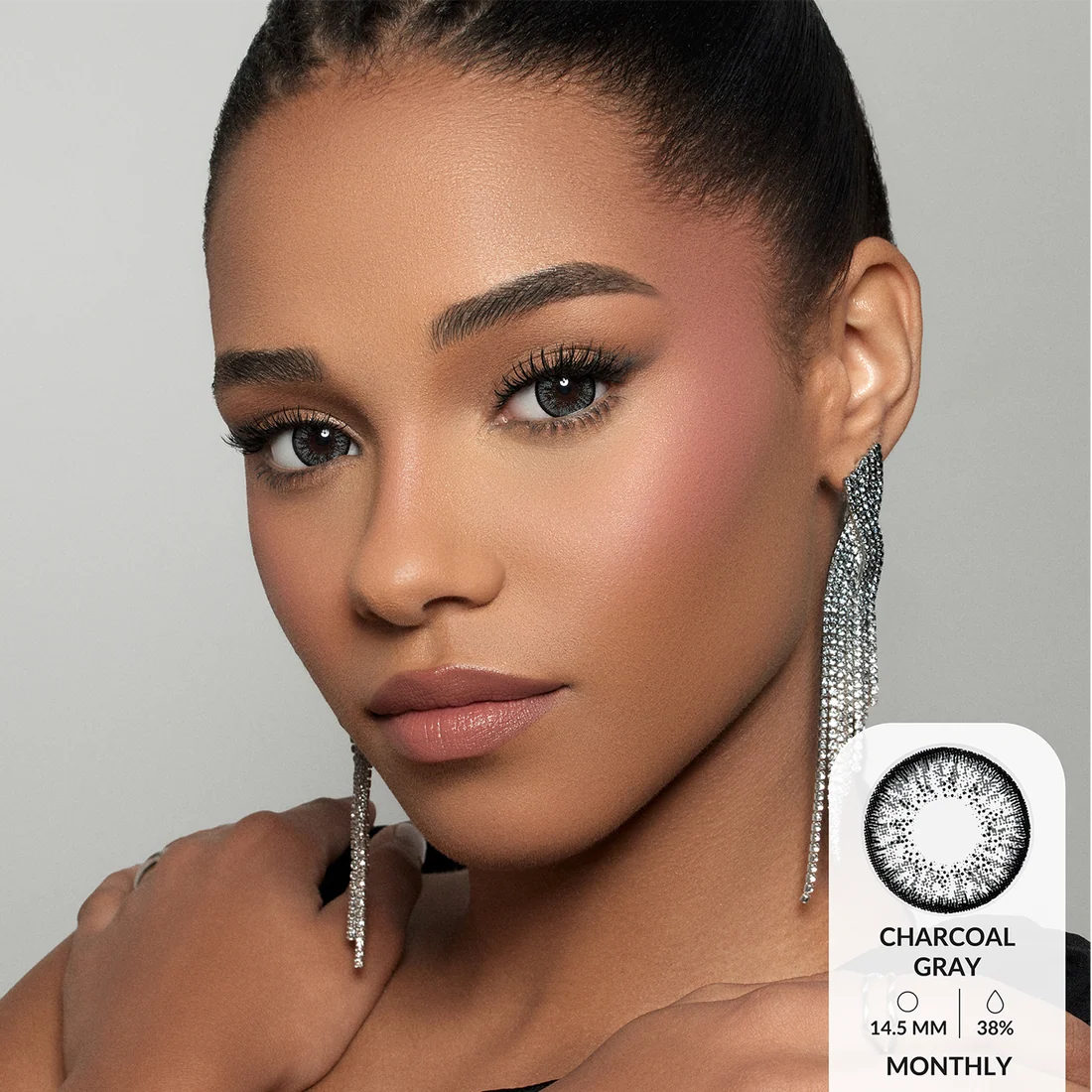 Amara Color Contact Lenses - Charcoal Gray