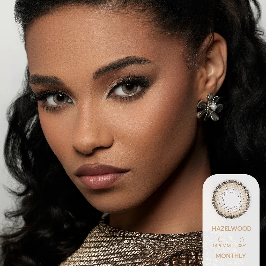 Amara Color Contact Lenses  - Hazel Wood